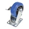 Vestil Elastic Rubber Swivel With Brake Caster 5 In. Diameter x 2 In. Width 550 lb Blue/Black CST-BB-5X2ER-SWB - alternate 3